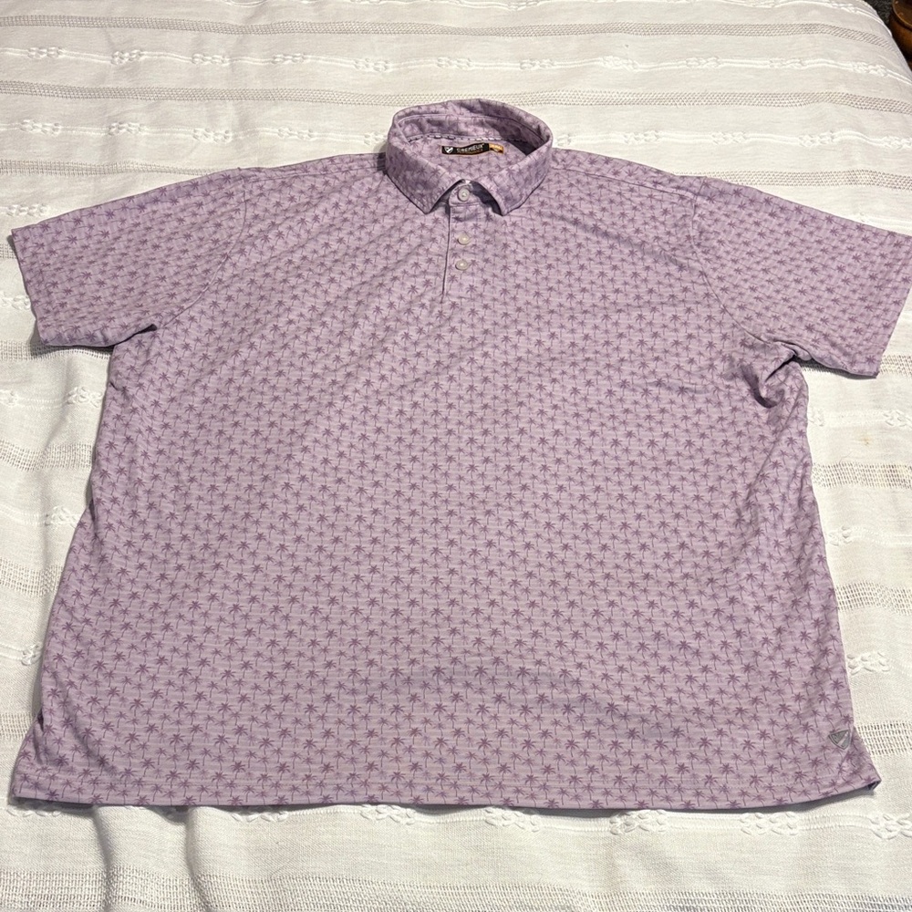 Daniel Cremieux Men's Purple Patterned Polo Shirt